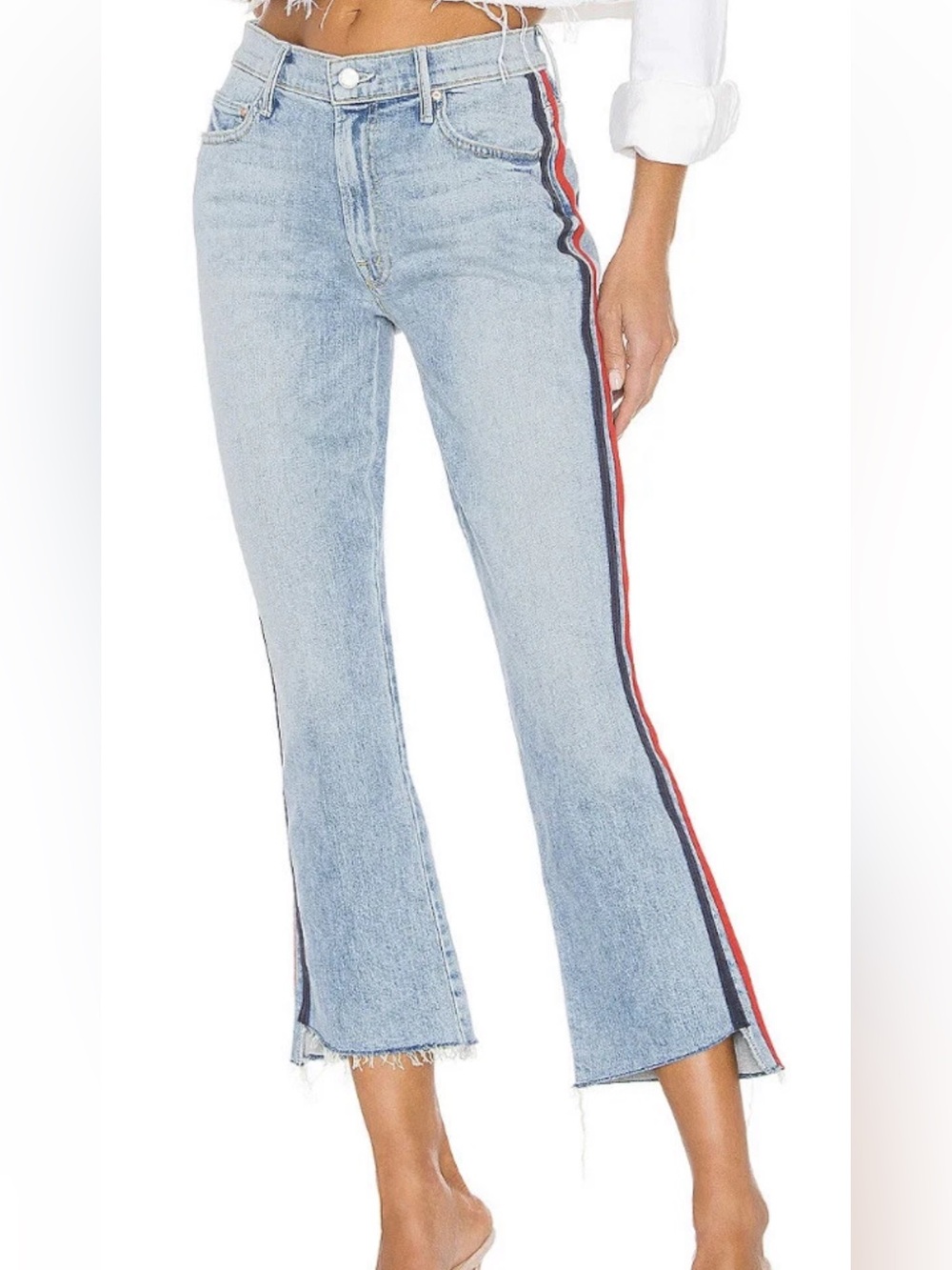 MOTHER Superior Insider Crop Step Fray Jeans
